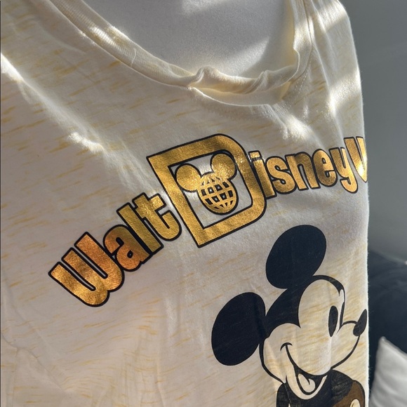 Disney Gold Mickey Mouse Women's Tank Top - Picture 3 of 10